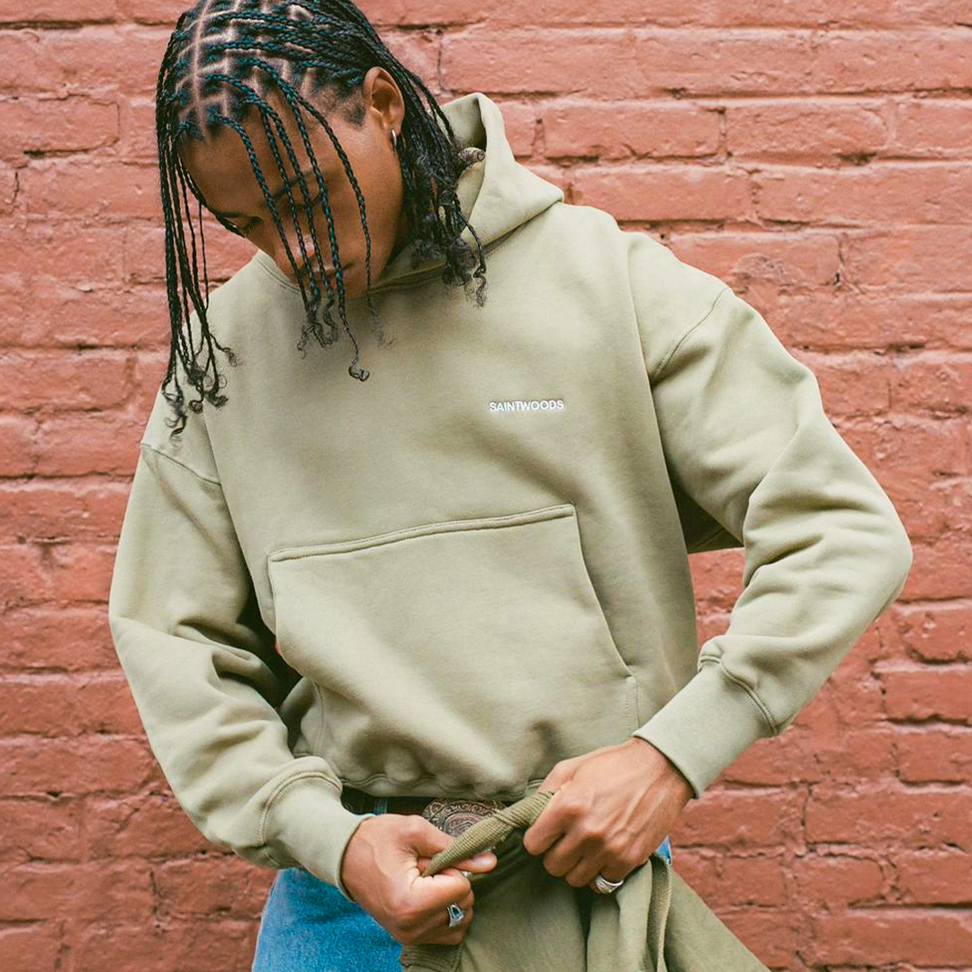 Basics Desert Green Hoodie