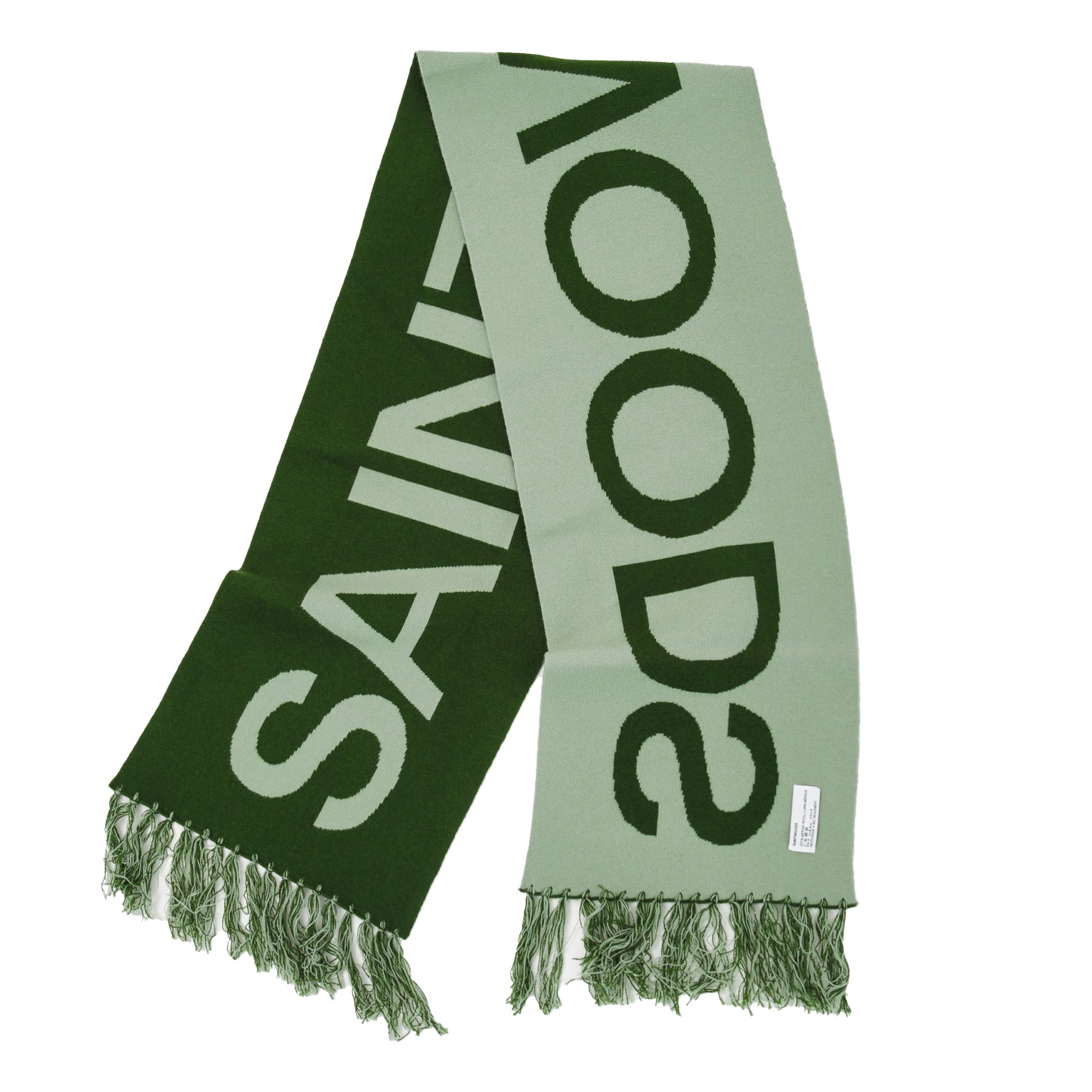 Basics Green Wool Scarf