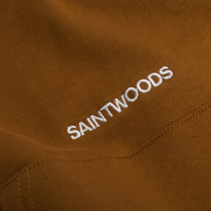 Brown SW Logo Hoodie