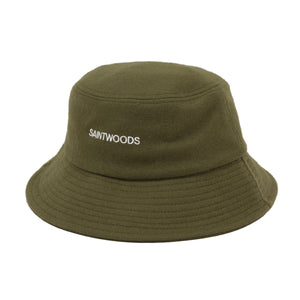 Army Green Basics Wool Bucket Hat